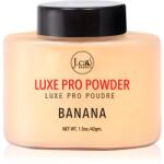 J. Cat Beauty Luxe Pro фиксираща пудра на прах с матиращ ефект цвят 101 Banana 42 гр