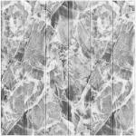 Flippy 10 db 3D tapétalap készlet, Flippy, 70 x 70 cm, vastagság 3 mm, gyanta, fa csempe típus, fedett felület 4, 9 nm, márványszürke (128839)