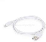 Gembird USB-A 2.0 -> Lightning M/M adatkábel 1m fehér (CC-USB2-AMLM-W-1M) (CC-USB2-AMLM-W-1M)