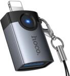 hoco. UA46 Victory Lightning-USB-A OTG adapter szürke