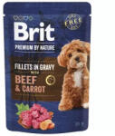  Brit Premium filé tasakok mártásban marhahússal és sárgarépával 85g