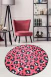 Conceptum Hypnose Carpet (100 cm) Multicolor Leopard - Pink Djt Çap 100