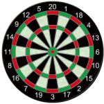 Flippy Darts játékkészlet, 4 Darts, Mágneses, Méretek 28, 6 x 28, 6 cm, Klasszikus dizájn, Model 2, Többszínű (125771)