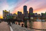 Media Öntapadó és mosható falfestmény City46 Boston alkonyatkor, 400 x 250 cm (FOTOTAP8609)