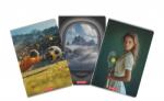 Herlitz Caiet A4 80 file, hartie 70g/mp FSC mix, patratele, Megamix, diverse modele, Herlitz HZ400211755