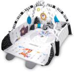 RicoKids Килимче за игра 3в1 с мост за игра и възглавничка - Животни - черно и бяло (7318_)