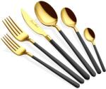  Hermia Cutlery Set (36 Pieces) Gold Black Allegra - Gold, Black
