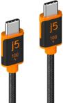 j5create USB-C 100W sync charge kábel 1.8m JUCX25L18-N (JUCX25L18-N)