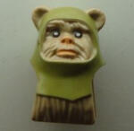 LEGO® Alkatrészek (Pick a Brick) Sötétbézs ewok minifigura fej 6045464 (6045464)