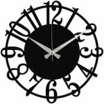 Wallity Dekoratív Fém Falióra Fekete Enzoclock - S006
