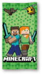 Faro Minecraft, prosop de baie, verde, 70x140 cm