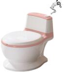 Kidizi Olita muzicala interactiva cu sunete Kidizi MiniLoo roz, minitoaleta, adaptor moale din spuma PU, capac rabatabil, vas colector detasabil, suport hartie (5949551919506) Olita