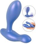 Sweet Smile Vibrator Anal Flexibil 2 Motoare, 10 Moduri Vibratii, Silicon, USB, Albastru, 11.5 cm