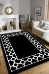 Conceptum Hypnose Carpet (120 x 180) Black White Bague Black