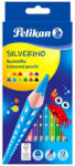 Herlitz Pelikan: Silverino creioane colorate - 12 buc (00700634)