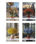 Herlitz Caiet spiralat cu pătrățele Flower - format A4, diverse modele (400212877)