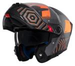 MT Helmets Casca MT Helmets Atom 2 SV Strange - Flip-up, gri portocaliu, Ochelari soare incluși, ECE 22.06 (1335C22243)