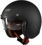 MT Helmets Casca MT Helmets Le Mans 2 S SV Pure - Open face, negru mat, Ochelari soare incluși, ECE 22.06 (133900PA120)