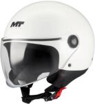 MT Helmets Casca MT Helmets Street S Pure - Open face, alb lucios, ECE 22.06 (133800PA010)