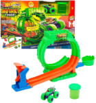 Mattel Hot Wheels Monster Trucks Mutant Chaos hurok kihívás ugratópálya slime-mal (JMK91) - jatekbirodalom