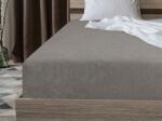  Cearsaf elastic din fleece MOLTON gri inchis 90 x 200 cm