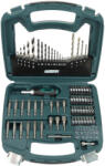 Brüder Mannesmann Fúró- és bitkészlet dugókulcsbetétekkel, 1-8 mm fúrókkal, 75 részes (M54375) (M54375)