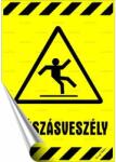 Információs matrica, 25x17, 5 cm, Csúszásveszély (221 - 270) - wondex