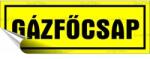  Információs matrica, 14x5 cm, Gázfőcsap (200 - 450) - wondex