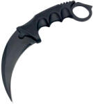 Depox Cutit karambit de vanatoare DEPOX®, Comando Specialist, teaca si snur de agatat, 18.5 cm, negru (1686)