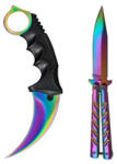 Depox Set 2 cutite Fade, Karambit, Balisong (1681)
