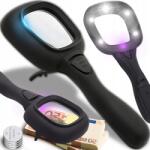 RETOO Nagyító Led Háttérvilágítással Olvasáshoz Háttérvilágítással Zoom X3 (Lupa klasyczna z podświetleniem E645)