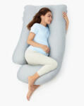 Momcozy Perna gravide Momcozy in forma de U Light Grey (MOM-PP102-GR00NB-B)