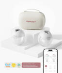 Momcozy Pompa de san Momcozy Hands-free dubla M5 Smart Grey, control prin aplicatie (MOM-BP380-GR71000B00105-C) - erfi