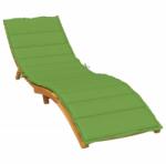 vidaXL Perna de sezlong, melanj verde, 200x60x4 cm textil GartenMobel Dekor (4002514)