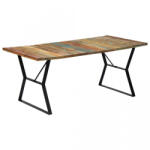 vidaXL Masă de bucătărie, 180 x 90 x 76 cm, lemn masiv reciclat (247946)