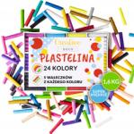 Creative Deco Plasztelina nagy készlet gyerekeknek, 24 szín kreatív játékhoz, gyurmázáshoz, ragasztáshoz (X000TJFLSB)
