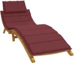 vidaXL Perna de sezlong, melanj rosu vin, 186x58x4 cm textil GartenMobel Dekor (4002485)