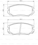 Bosch Set placute frana, frana disc BOSCH 0 986 494 374 (0986494374)