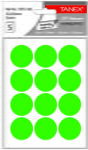 Tanex Etichete autoadezive rotunde, D32 mm, 60 buc/set, TANEX, verde (TX-OFC-133-GR)
