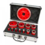 Raider Set 12 freze diamantate pentru frezare uscata M14, Ø6-68mm, in cutie aluminiu