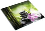 tulup Edzett üveg vágódeszka, Tulup, Zen orchidea, Fekete, 60x52 cm, 010010520040000034393 (010010520040000034393)