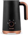  Többfunkciós tejszínhabosító készülék ZASS Rose Gold ZMFJ 20, teljesítmény 400W, 4 habosítási program, leválasztható habverő, 300 ml-es pohár, forgó talp, szín: Fekete