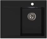 FERRO Stampo chiuvetă din granit 60x50 cm negru DRGS-R/50/60BM (DRGSR5060BM) Chiuveta