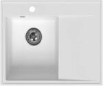 FERRO Stampo gránit mosogató 60x50 cm fehér DRGS-L/50/60WH (DRGSL5060WH)