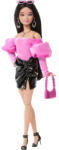 Mattel Barbie Deluxe Style baba rózsaszín-fekete ruhában (JJN76) - jatekbirodalom