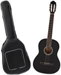 DEPOX Chitara clasica din lemn DEPOX®, Black Raven, 96 cm, model clasic, negru (1778)
