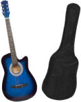 DEPOX Chitara clasica din lemn 95 cm, albastru marin, husa nylon cadou (1767)