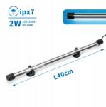 Nobleza Led lámpa akváriumhoz 2W 40cm vízálló világítás IPX7 fény fehér (Led)