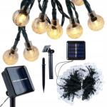Vilde Napelemes Fényfüzér 10M 100 Led Meleg Szín 2700K IP44 Kültéri (4902403424482)