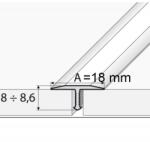 Effector Küszöbléc T A76 tölgy fuga profil 100cm (6-405-76004-20900-1000)